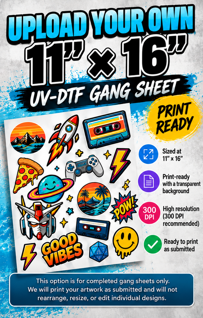 Upload a Print-Ready UV-DTF Gang Sheet